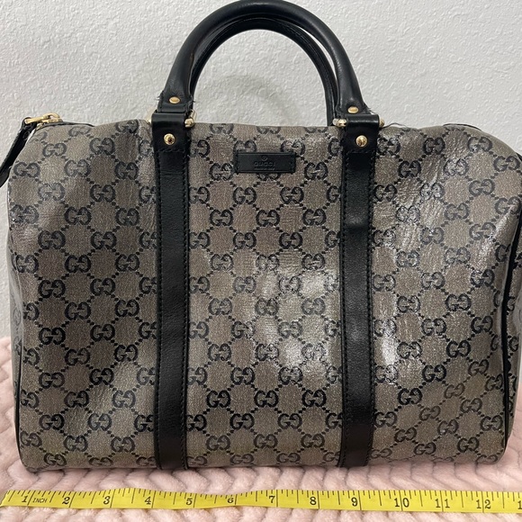 GUCCI Crystal Monogram Medium Joy Boston - Picture 1 of 8